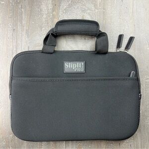 Softcase Neoprene Travel Sleeve Bag 7-10" iPads Tablets Black Handles SlipIt Pro